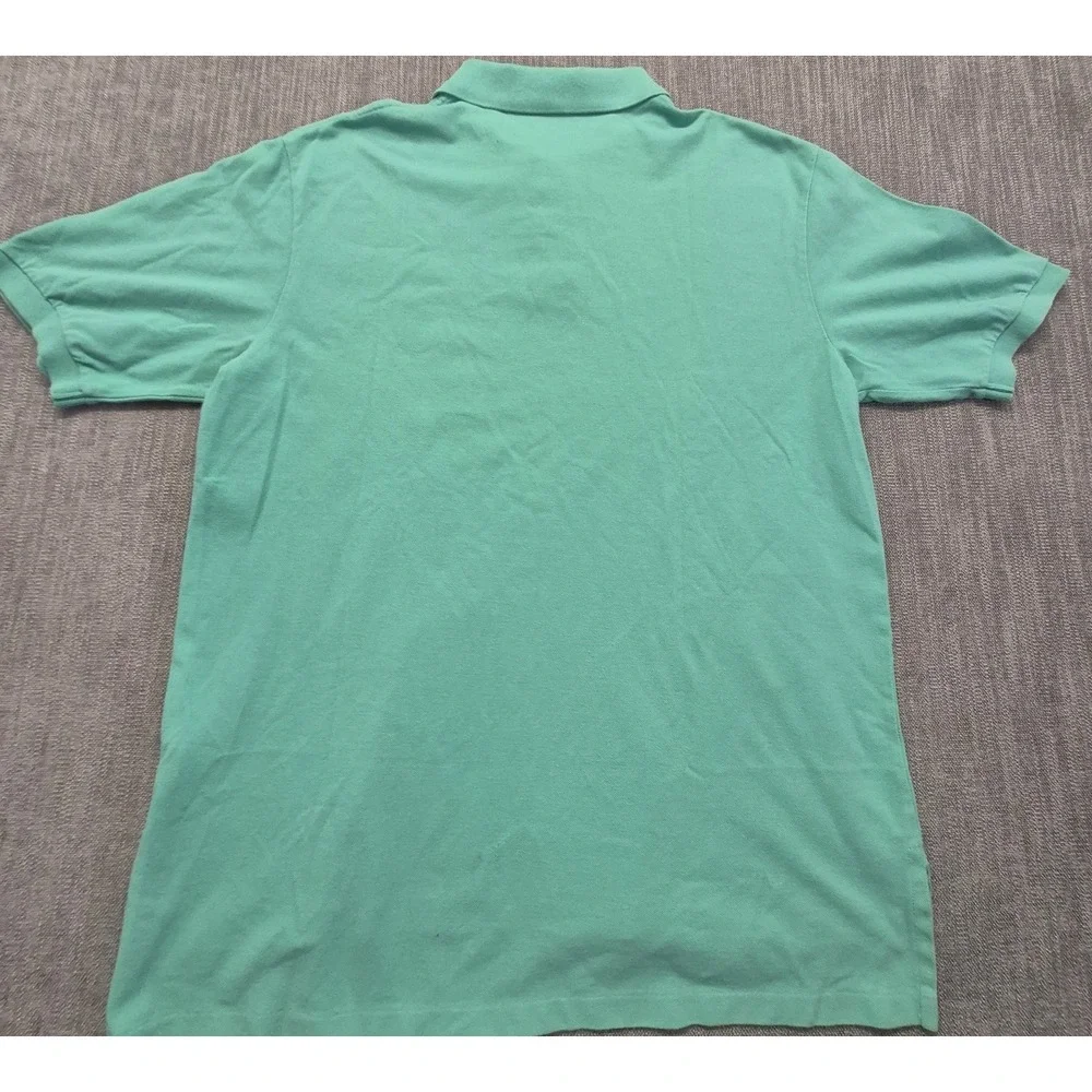 Polo Ralph Lauren mens green polo shirt XLT 100% Cotton purple pony logo Tall XL